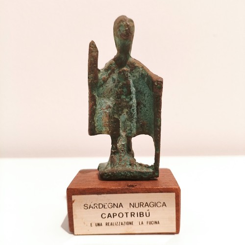Bronzetto sardo nuragico capo - bronzetto,