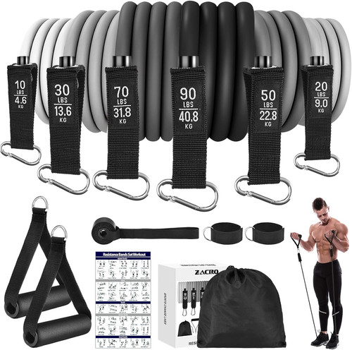 Pcs elastic fitness set - 6,