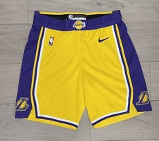 Maglia pantaloncino Lakers squadra emessa taglia 40+2 taglio pro oro Nike LeBron James