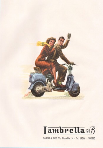 Pubblicita 1949 lambretta 125 - pubblicita',