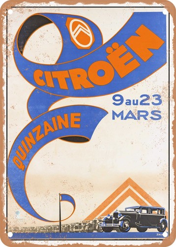 Insegna metallo 1920 citroen - insegna,