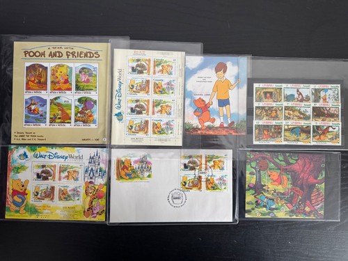 Francobolli disney pooh - disney, &