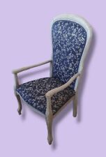 POLTRONA LEGNO STOFFA L.56 H.96 H.39 P.50 POLTRONA SHABBY CHIC POLTRONA CAMERA 