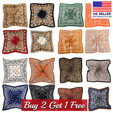 Sciarpa quadrata raso effetto