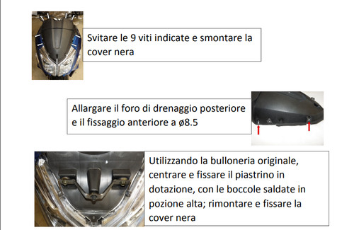 Kit attacchi per - attacchi, parabrezza