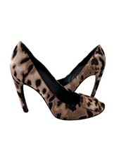ROGER VIVIER tacco con fibbia stampa animalier taglia 38/US 8