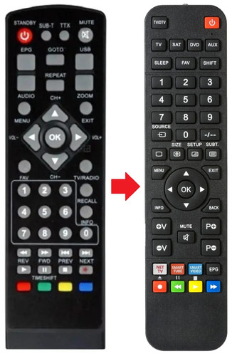 Telecomando adatto per digisat - telecomando,