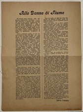 FIUME GABRIELE D’ANNUNZIO