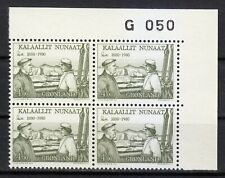 Groenlandia 1980 MNH Sc 135 Mi 125 Ejnar Mikkelsen & Fisherman a bordo barca ...