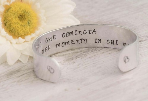 Bracciale con frase segreta - frase,