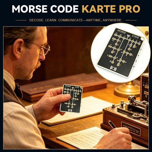 3pcs morse code card - code, pro