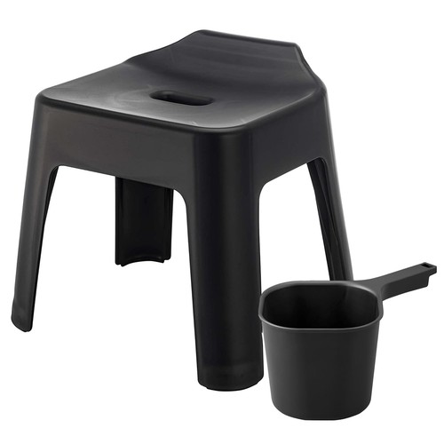 Sgabello bagno sospeso - sgabello, +