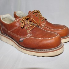Thorogood Uomo 11 EE 2E WIDE Zeppa Maxwear Moc Toe Oxford Made USA Basso NO SOLETTE