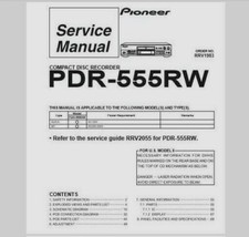 Pioneer PDR-555RW Registratore