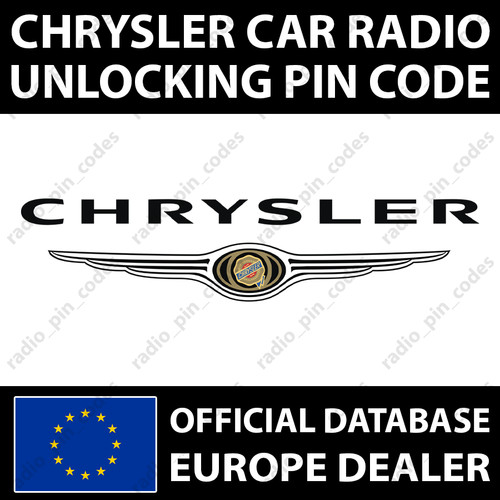 Pin radio chrysler codice - pin,