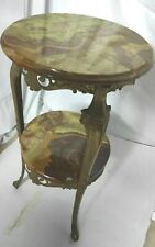 Vintage Tavolino IN ONICE e Ottone