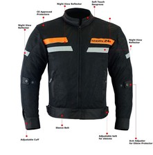 Giacca Moto Tessuto Tecnico