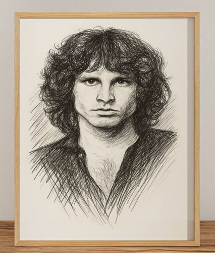 Jim morrison porte disegno - le,