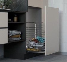 CESTO PORTABIANCHERIA ESTRAIBILE ANTA COLLEGATA AL CESTO  GUIDA  AMMORTIZZATA