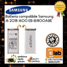 BATTERIA SAMSUNG GALAXY J6 2018J600 A6 2018 A600F EB-BJ800ABE 3000mAh ZERO CICLI