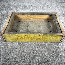 Vintage Coca Cola Crate Yellow