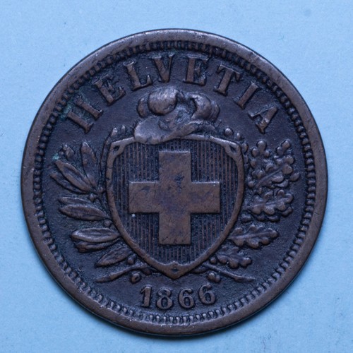 Svizzera rappen 1866 - rappen, b
