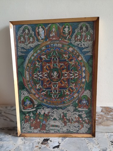 Splendido thangka tibetano - thangka,