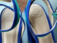 Guess sandali nr.40 turchesi e blu come nuovi  usati 1 sola volta 