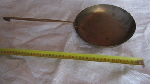 Padella antica ottone con - antica, in
