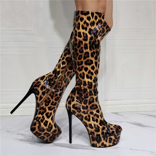 Stivali donna leopardati - , al
