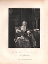 Stampa antica GIOVANE DONNA