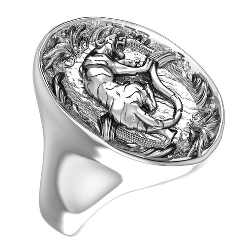 Anello pantera argento - anello, in
