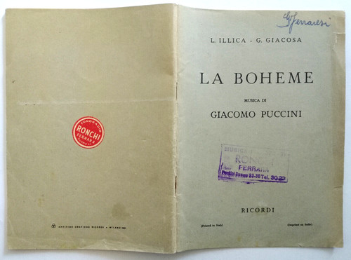 Giacomo puccini boheme - puccini, la