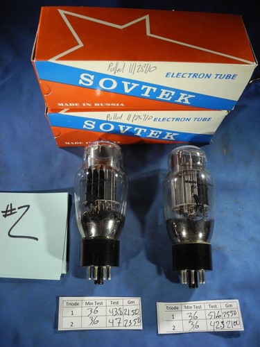 Sovtek coppia due - tubi, 6as7g