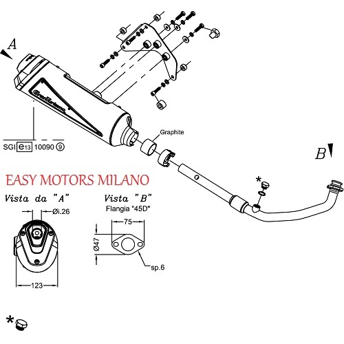 3490 marmitta scarico leovince - 3490,