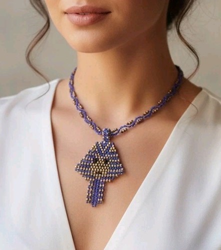 Collana artigianale ciondolo - collana,