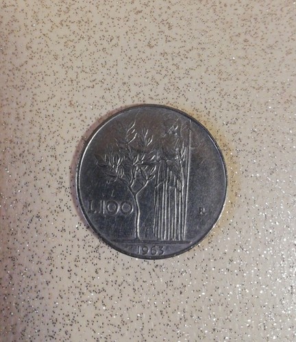Moneta 100 lire 1963 - 100,