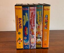 Lotto 5 Videocassette VHS cartoni Disney