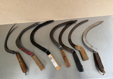 Lotto 7 falci a mano assortite