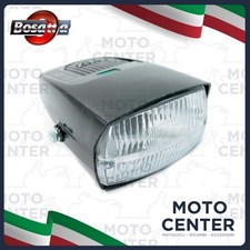 FARO ANTERIORE NERO COMPLETO A 2 LUCI PER CICLOMOTORI IN GENERE