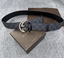 Autentica cintura Gucci grigia