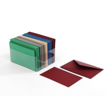 Conf. 100 Biglietti con busta Colori PRESTIGE F.TO 7 - 7.5X6 cm 1DVN