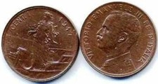 Regno italia centesimo - centesimo, dal
