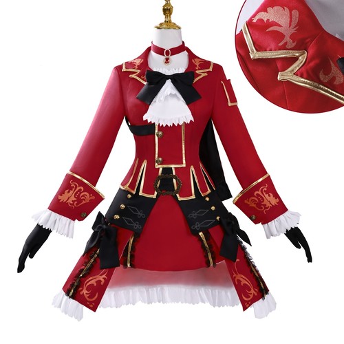 Costume cosplay mago rosso