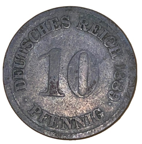 Germania pfennig 1889 f - 10,