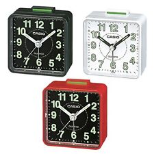 Sveglia Casio TQ-140 al Quarzo con Allarme per Viaggio Colore Nero Bianco Rosso