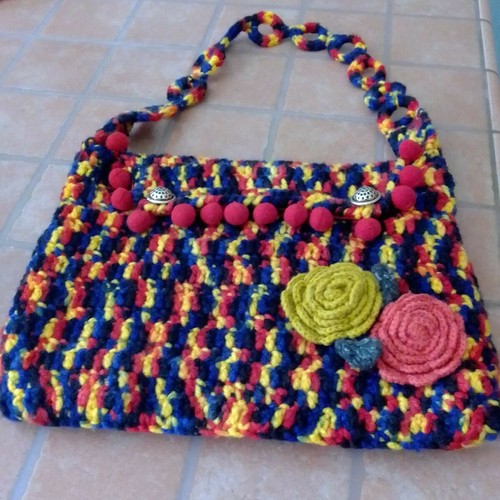 Borsa lana multicolor - borsa,