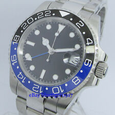 Orologio PARNIS Vetro Zaffiro Lunetta Ceramica 40mm Uomo Movimento 2813 Automatico GMT