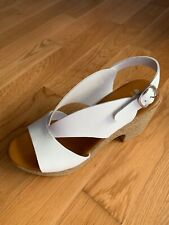 scarpe donna tacco bianche pelle nuovissime