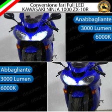 CONVERSIONE FARO LED PER KAWASAKI NINJA 1000 ZX-10R ANABBAGLIANTE ABBAGLIANTE
